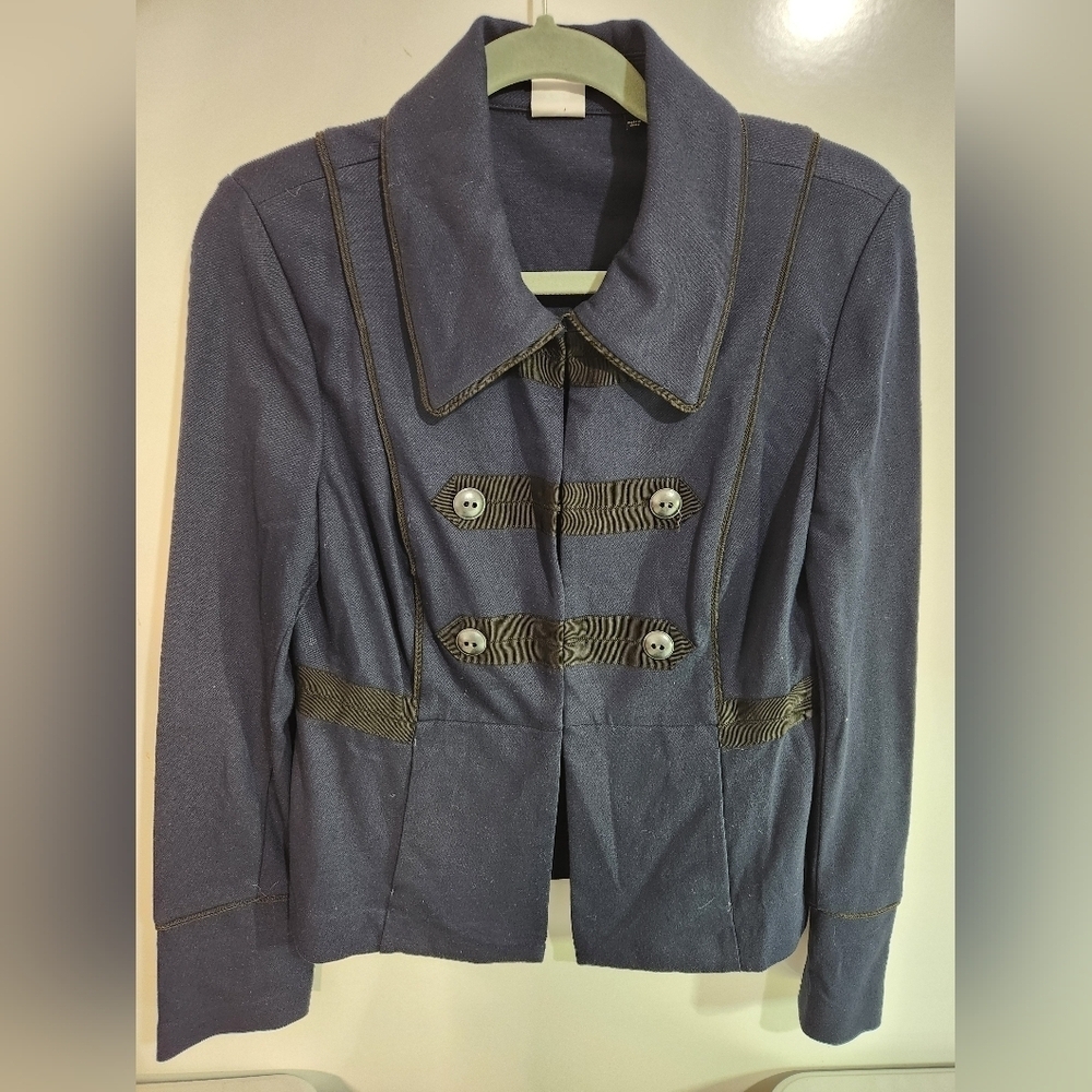 Cute womens Navy Blue/black jacket, size medium - Picture 10 of 10